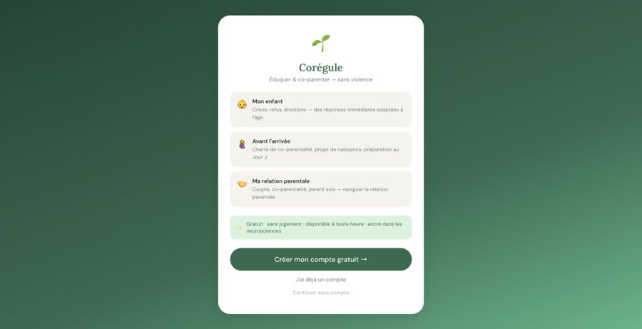 Capture d'écran de Corégule